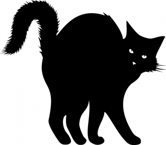 Samolepka Mačka čierna