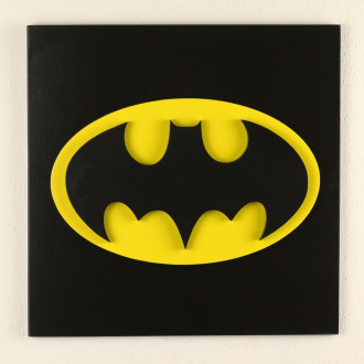 3D Drevená dekorácia symbol Batmana