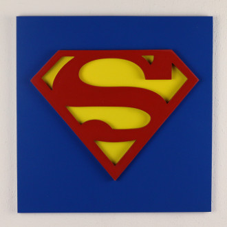 3D Drevená dekorácia symbol Supermana