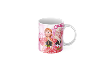 Plastový hrnček   Ľadové Králstvo Elsa a Anna