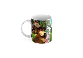 Plastový hrnček Máša a Medveď