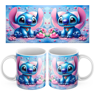 Keramický hrnček Stich a modrý svet