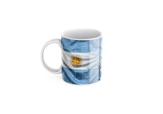 Keramický hrnček Messi a Vlajka