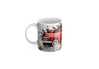 Keramický Hrnček Retro Auto