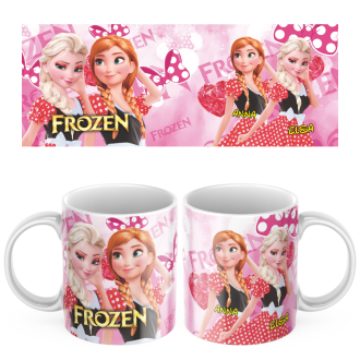 Keramický Hrníček Ledové Králoství Elsa a Anna