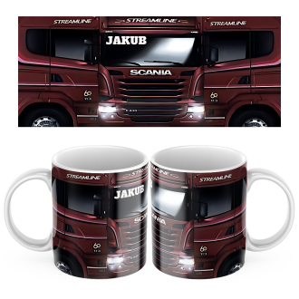 Keramický hrnček s motívom kamiónu Scania 2