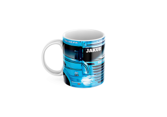 Keramický hrnček s motívom kamiónu Scania