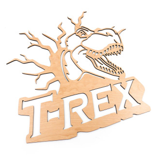 Drevená dekorácia Dinosaurus T-REX