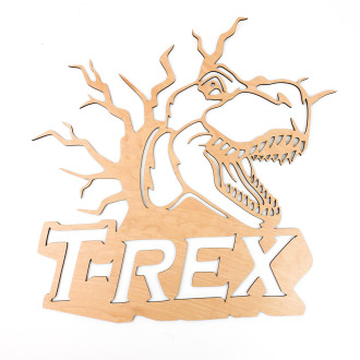 Drevená dekorácia Dinosaurus T-REX