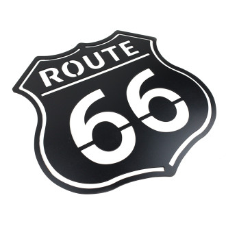 Drevená dekorácia Route 66 čierna