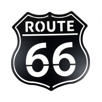 Drevená dekorácia Route 66 čierna