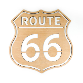Drevená dekorácia Route 66