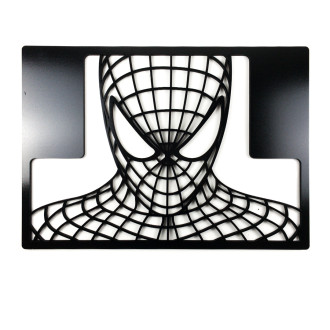 Drevená dekorácia Spiderman čierna