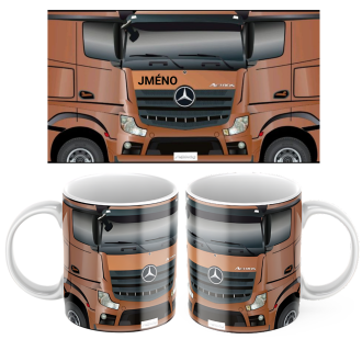 Keramický Hrnček s motívom kamiónu Mercedes