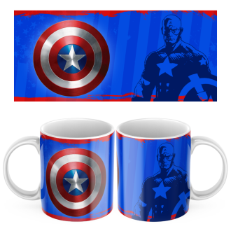 Keramický hrnček Kapitán Amerika