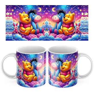 Keramický hrnček Medvedík Pooh a Ijaček