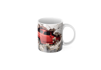 Keramický Hrnček Retro Auto