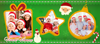 Keramický hrníček Veselé Vánoce s vlastními fotografiemi