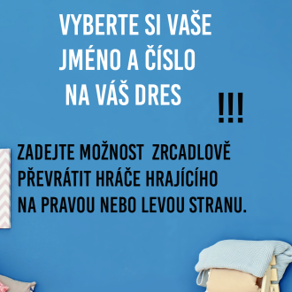 Samolepka Hokejový dres s menom