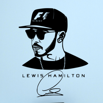 Samolepka Lewis Hamilton (F1).