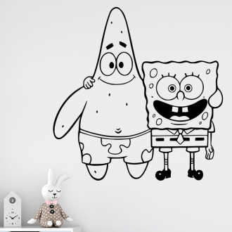 Samolepka Spongebob a Patrick